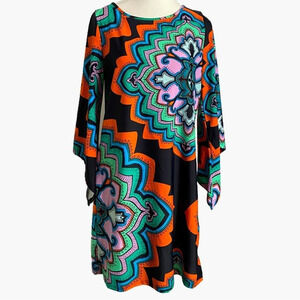 Aryeh Colorful Print Midi‎ Dress